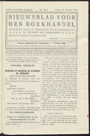 Nieuwsblad voor den boekhandel jrg 78, 1911, no 86, 27-10-1911 in 