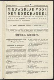 Nieuwsblad voor den boekhandel jrg 80, 1913, no 66, 29-08-1913 in 