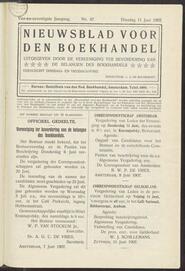 Nieuwsblad voor den boekhandel jrg 74, 1907, no 47, 11-06-1907 in 
