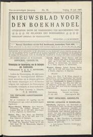 Nieuwsblad voor den boekhandel jrg 74, 1907, no 58, 19-07-1907 in 