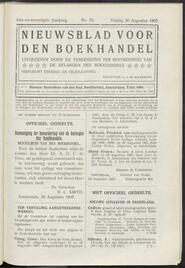 Nieuwsblad voor den boekhandel jrg 74, 1907, no 70, 30-08-1907 in 