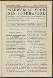 Nieuwsblad voor den boekhandel jrg 73, 1906, no 92, 16-11-1906 in 