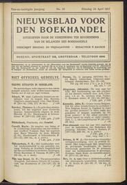 Nieuwsblad voor den boekhandel jrg 84, 1917, no 33, 24-04-1917 in 