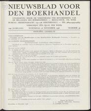 Nieuwsblad voor den boekhandel jrg 105, 1938, no 46, 16-11-1938 in 
