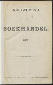 Nieuwsblad voor den boekhandel jrg 46, 1879 [Index]