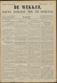 De wekker; weekblad voor onderwijs en schoolwezen jrg 46, 1889, no 37, 14-09-1889 in 