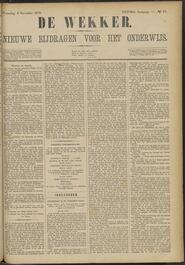 De wekker; nieuwe bijdragen voor het onderwijs jrg 37, 1878, no 89, 06-11-1878 in 