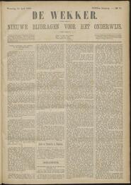 De wekker; nieuwe bijdragen voor het onderwijs jrg 39, 1880, no 30, 14-04-1880 in 