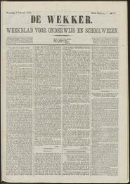 De wekker; weekblad voor onderwijs en schoolwezen jrg 40, 1873, no 11, 05-02-1873 in 