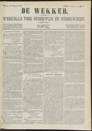 De wekker; weekblad voor onderwijs en schoolwezen jrg 32, 1875, no 15, 20-02-1875 in 