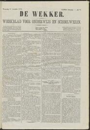 De wekker; weekblad voor onderwijs en schoolwezen jrg 39, 1872, no 73, 11-12-1872 in 