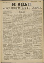 De wekker; nieuwe bijdragen voor het onderwijs jrg 43, 1886, no 93, 20-11-1886 in 