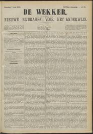 De wekker; nieuwe bijdragen voor het onderwijs jrg 47, 1890, no 23, 07-06-1890 in 