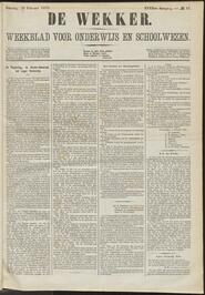 De wekker; weekblad voor onderwijs en schoolwezen jrg 32, 1875, no 13, 13-02-1875 in 