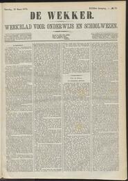 De wekker; weekblad voor onderwijs en schoolwezen jrg 32, 1875, no 25, 27-03-1875 in 