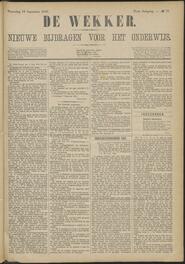 De wekker; nieuwe bijdragen voor het onderwijs jrg 40, 1883, no 73, 12-09-1883 in 