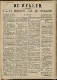 De wekker; nieuwe bijdragen voor het onderwijs jrg 40, 1883, no 30, 14-04-1883 in 