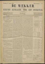 De wekker; weekblad voor onderwijs en schoolwezen jrg 41, 1884, no 7, 23-01-1884 in 