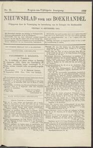 Nieuwsblad voor den boekhandel jrg 59, 1892, no 75, 16-09-1892 in 