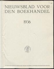 Nieuwsblad voor den boekhandel jrg 103, 1936 [Index]
