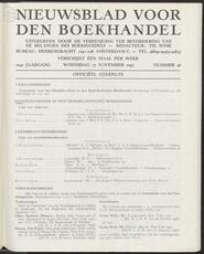 Nieuwsblad voor den boekhandel jrg 104, 1937, no 46, 17-11-1937 in 