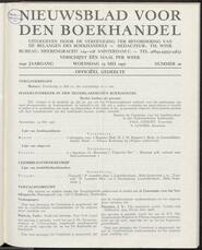 Nieuwsblad voor den boekhandel jrg 104, 1937, no 20, 19-05-1937 in 