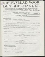 Nieuwsblad voor den boekhandel jrg 106, 1939, no 46, 15-11-1939 in 
