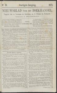Nieuwsblad voor den boekhandel jrg 40, 1873, no 91, 14-11-1873 in 