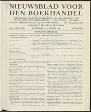 Nieuwsblad voor den boekhandel jrg 104, 1937, no 4, 27-01-1937 in 