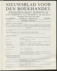 Nieuwsblad voor den boekhandel jrg 106, 1939, no 7, 15-02-1939 in 