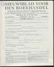 Nieuwsblad voor den boekhandel jrg 106, 1939, no 22, 31-05-1939 in 