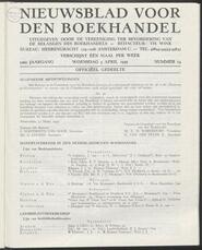 Nieuwsblad voor den boekhandel jrg 106, 1939, no 14, 05-04-1939 in 