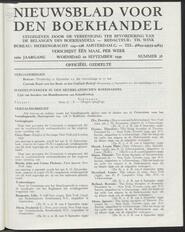 Nieuwsblad voor den boekhandel jrg 106, 1939, no 38, 20-09-1939 in 