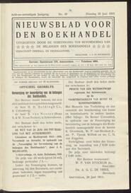 Nieuwsblad voor den boekhandel jrg 78, 1911, no 49, 20-06-1911 in 