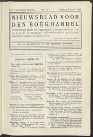 Nieuwsblad voor den boekhandel jrg 74, 1907, no 12, 08-02-1907 in 