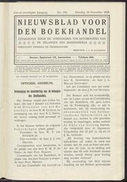 Nieuwsblad voor den boekhandel jrg 76, 1909, no 104, 28-12-1909 in 