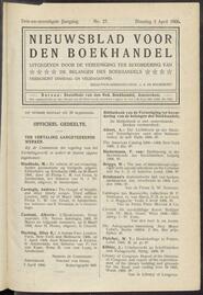 Nieuwsblad voor den boekhandel jrg 73, 1906, no 27, 03-04-1906 in 