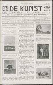 De kunst; geïllustreerd weekblad voor tooneel, muziek, beeldende kunsten, letteren, bouwkunst en nĳverheid jrg 2, 1909, no 133, 13-08-1910 in 