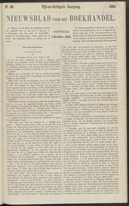 Nieuwsblad voor den boekhandel jrg 35, 1868, no 49, 03-12-1868 in 