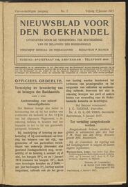 Nieuwsblad voor den boekhandel jrg 84, 1917, no 2, 05-01-1917 in 