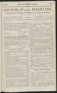 Nieuwsblad voor den boekhandel jrg 37, 1870, no 89, 05-11-1870 in 