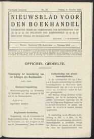 Nieuwsblad voor den boekhandel jrg 80, 1913, no 83, 31-10-1913 in 