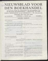 Nieuwsblad voor den boekhandel jrg 107, 1940, no 11, 13-03-1940 in 