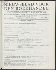 Nieuwsblad voor den boekhandel jrg 107, 1940, no 48, 27-11-1940 in 