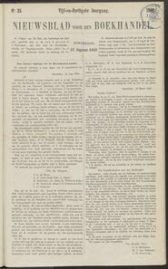 Nieuwsblad voor den boekhandel jrg 35, 1868, no 35, 27-08-1868 in 
