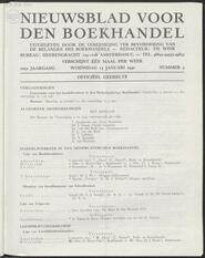 Nieuwsblad voor den boekhandel jrg 107, 1940, no 3, 17-01-1940 in 