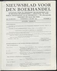 Nieuwsblad voor den boekhandel jrg 107, 1940, no 10, 06-03-1940 in 