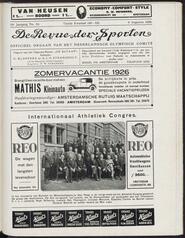 De revue der sporten jrg 19, 1926, no 50, 09-08-1926 in 