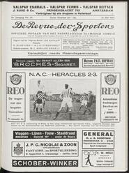 De revue der sporten jrg 20, 1927, no 39, 23-05-1927 in 