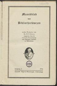 Maandblad voor bibliotheekwezen jrg 2, 1914 [volgno 1]